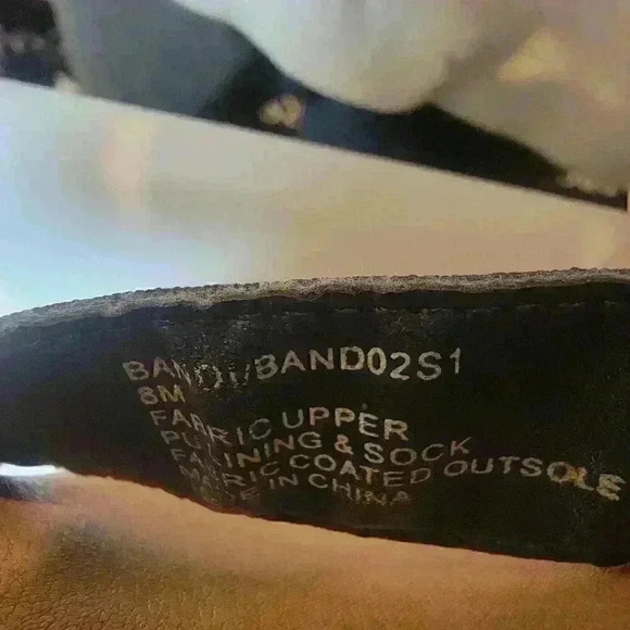 Steven Madden Beladonna Women's Black Strappy Sandals Stretch Cork Platform 8M - Picture 9 of 9